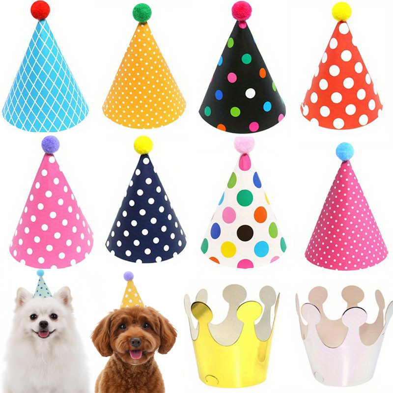Party Hat Cone - 11 szt. Kolorowych Mini Kapeluszy na