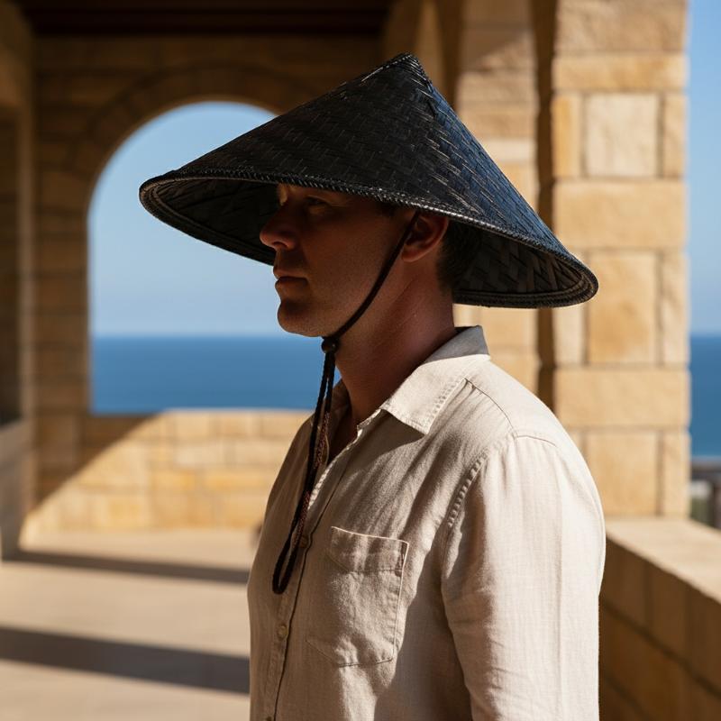 Party Hat Cone - Kapelusz Samuraj Słomkowy Ninja Chiński Cosplay