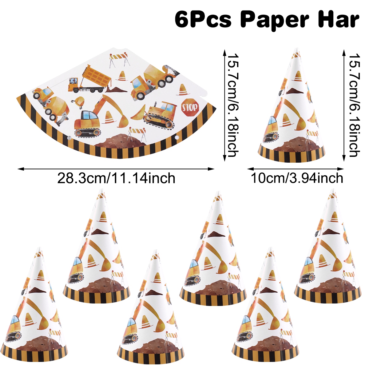 6 szt. Czapeczek urodzinowych  – Party Hat Cone recenzja i cena